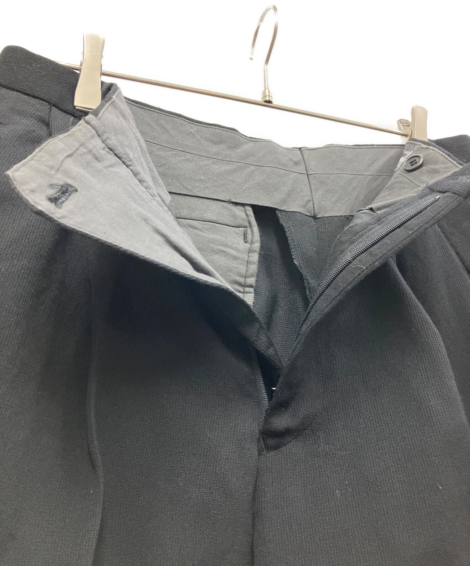 中古・古着通販】ISSEY MIYAKE (イッセイミヤケ) パンツ ブラック