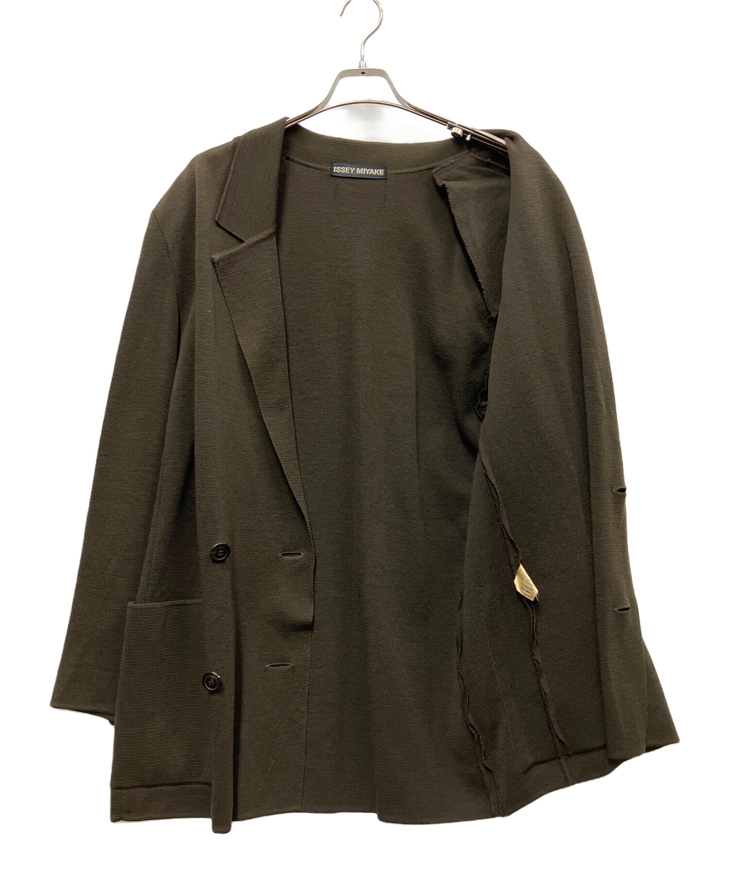 中古・古着通販】ISSEY MIYAKE (イッセイミヤケ) ダブルジャケット