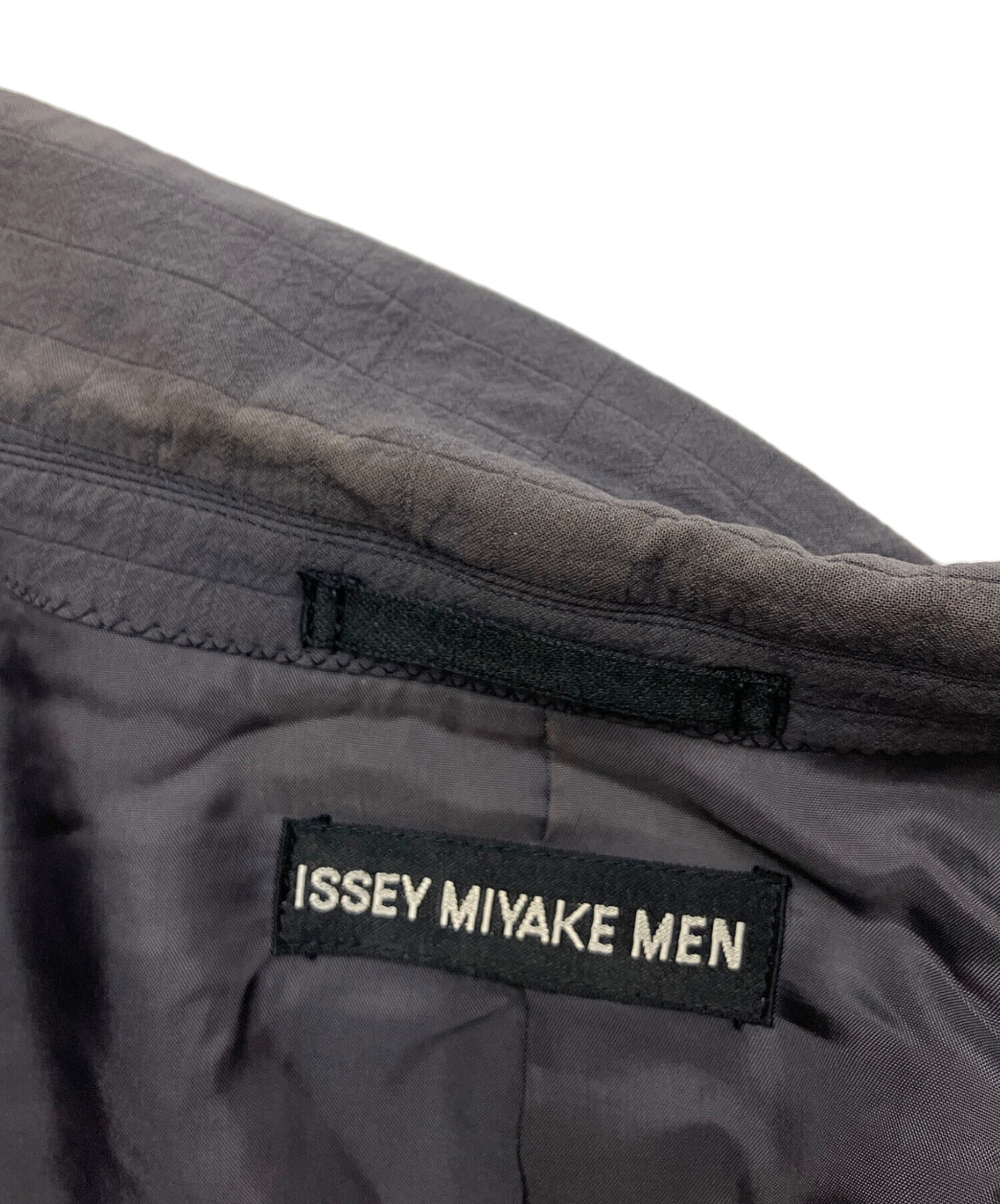 中古・古着通販】ISSEY MIYAKE (イッセイミヤケ) ジャケット グレー