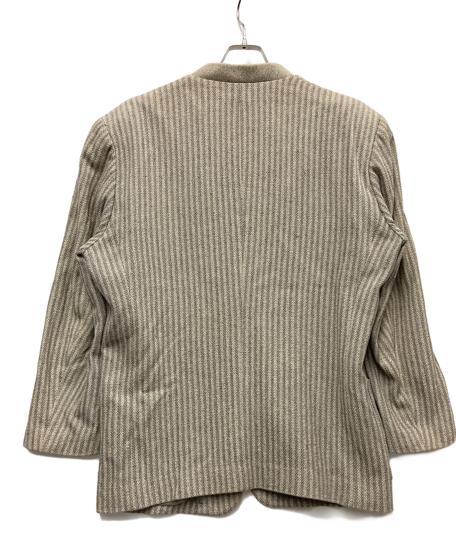 中古・古着通販】ISSEY MIYAKE (イッセイミヤケ) ノーカラーストライプ 中古・古着通販】ISSEY MIYAKE (イッセイミヤケ) ノーカラーストライプ