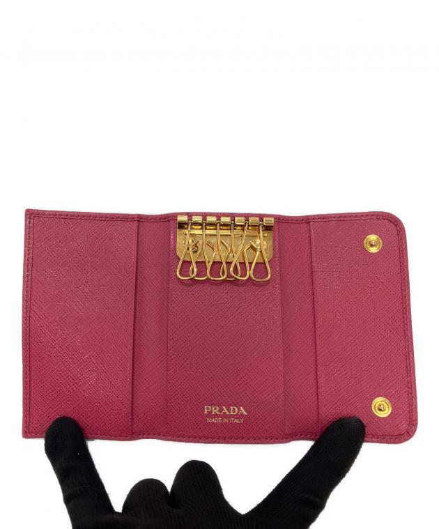 中古・古着通販】PRADA (プラダ) 6連キーケース ショッキングピンク