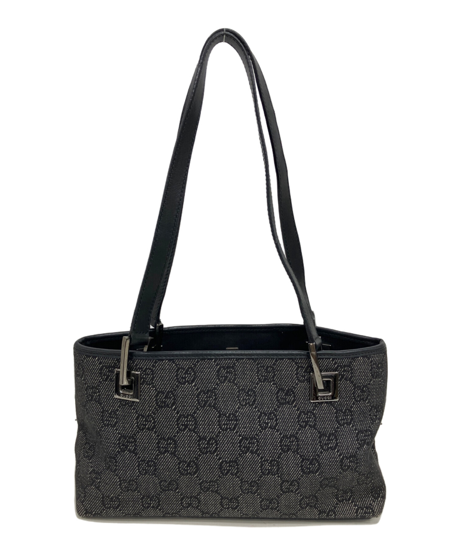 GUCCI グッチ GGキャンバス トートバッグ ブラック 中古 中古・古着通販】GUCCI (グッチ) ggキャンバストートバッグ 36172