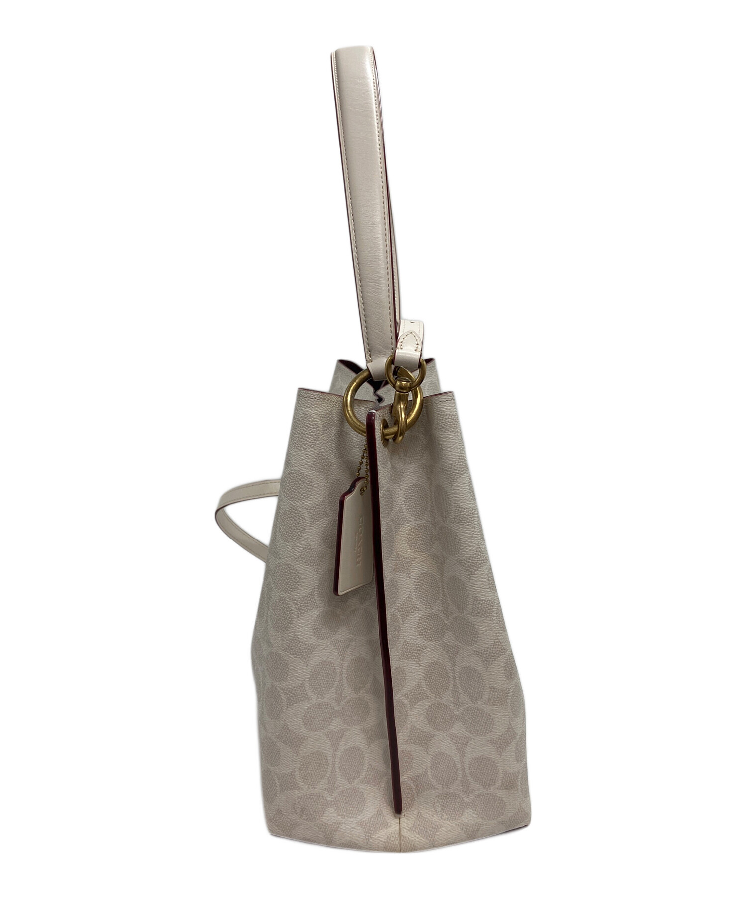 【新品未使用】COACH ビジネスバッグ グレー/ホワイト2ウェイ F56018 中古・古着通販】COACH (コーチ) 2WAYショルダーバッグ ブティック