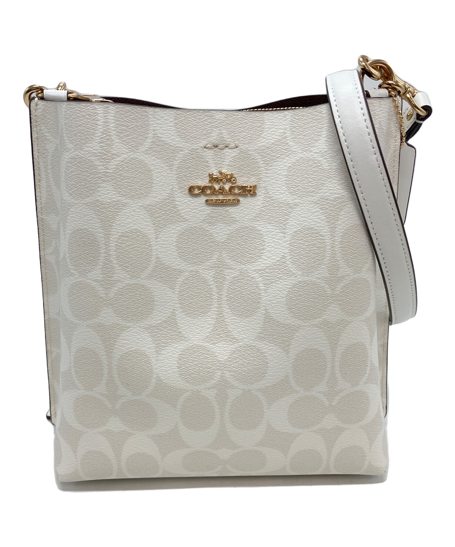 中古・古着通販】COACH (コーチ) 2WAYショルダーバッグ ホワイト
