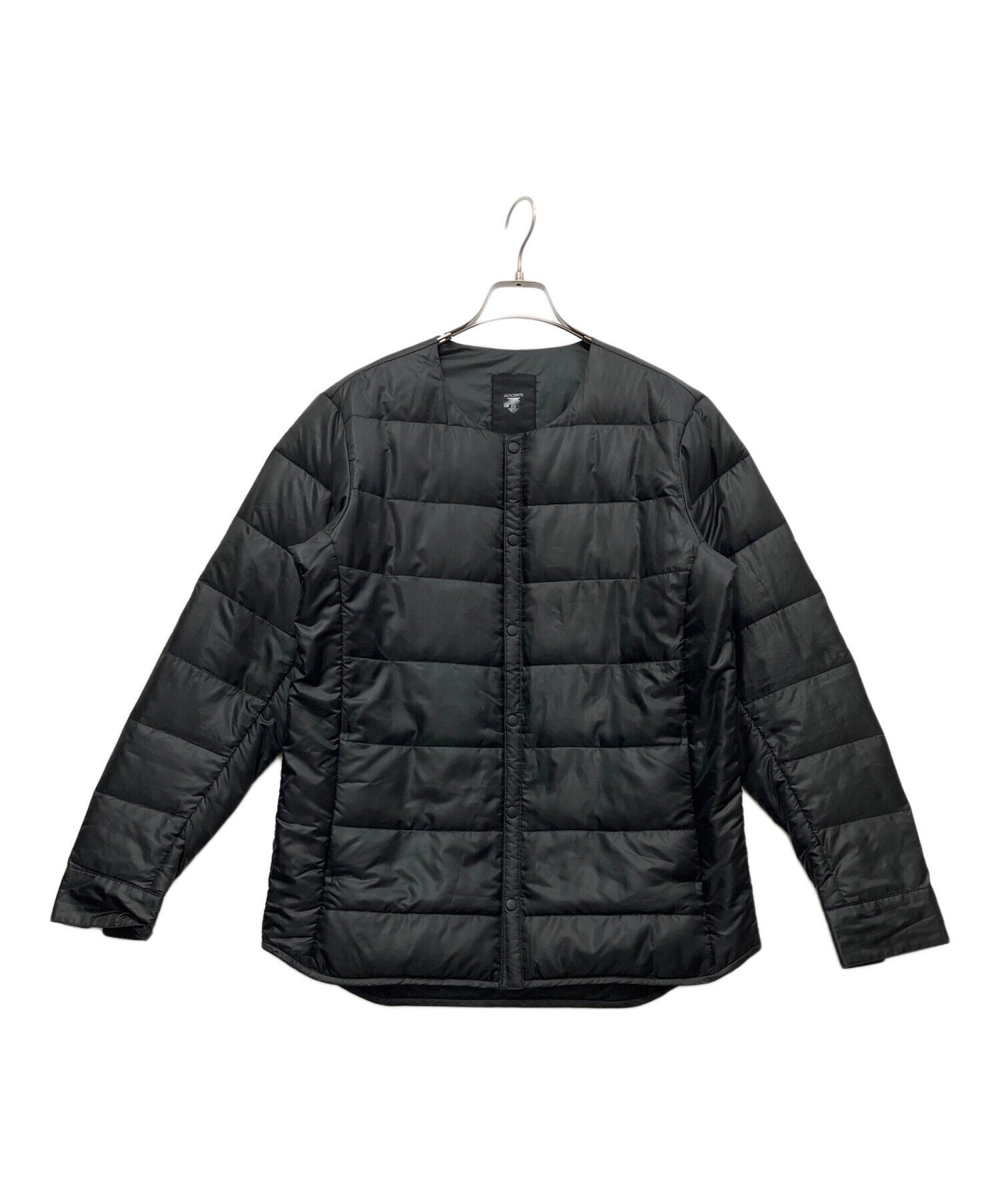 DESCENTE 黒 H.C.SダウンL/SシャツALLTERRAINサイズL