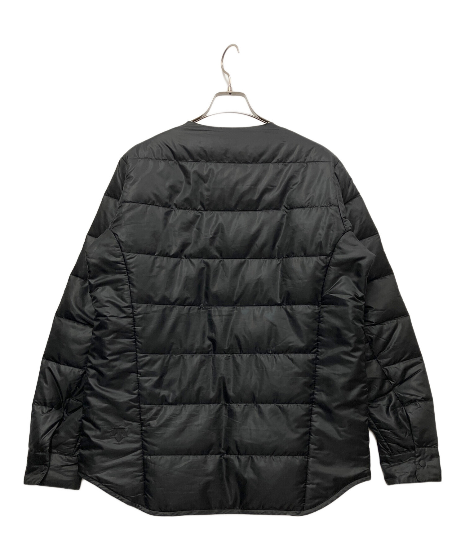 DESCENTE 黒 H.C.SダウンL/SシャツALLTERRAINサイズL