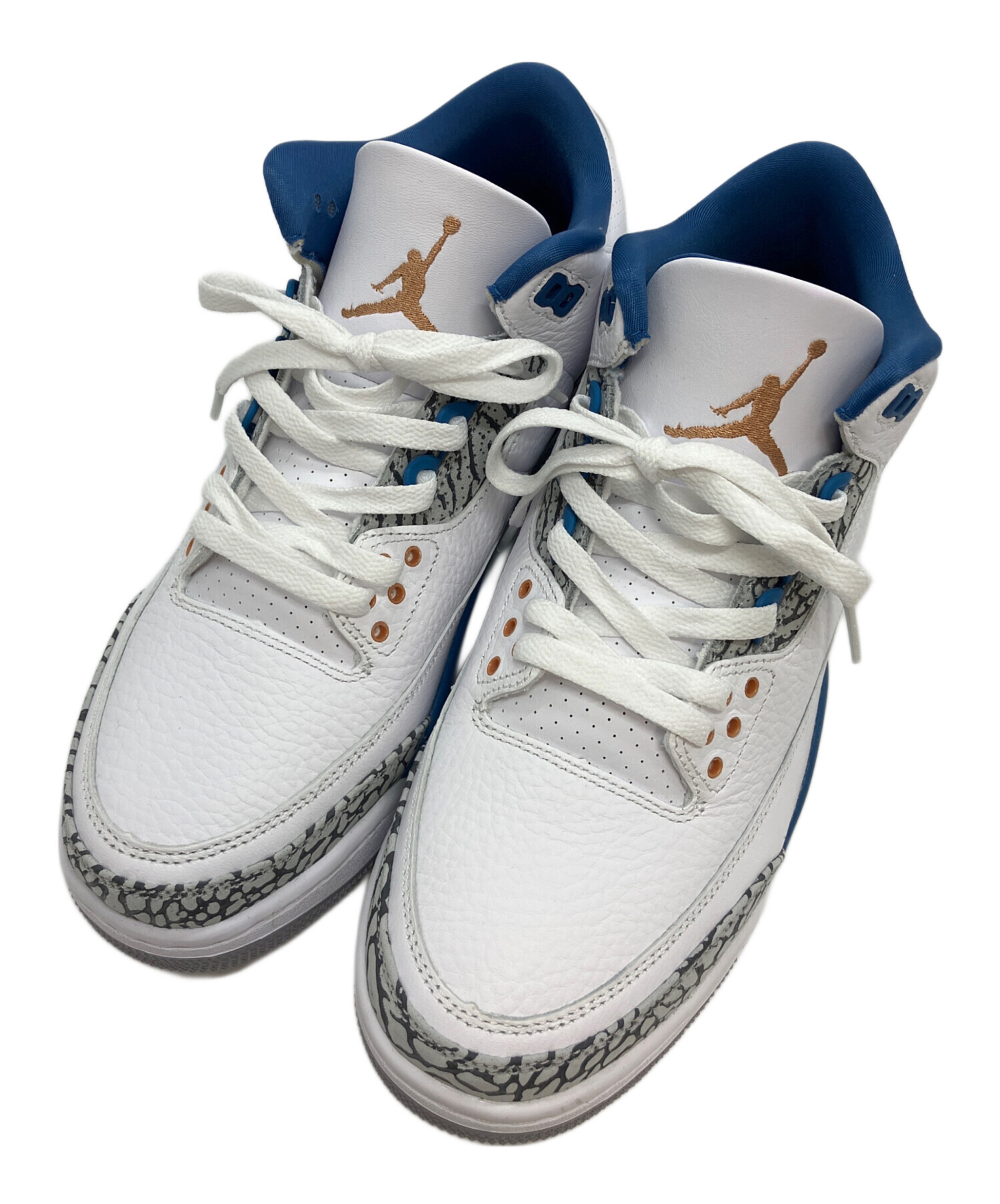 中古・古着通販】NIKE (ナイキ) Air Jordan 3 Retro ホワイト×ブルー 