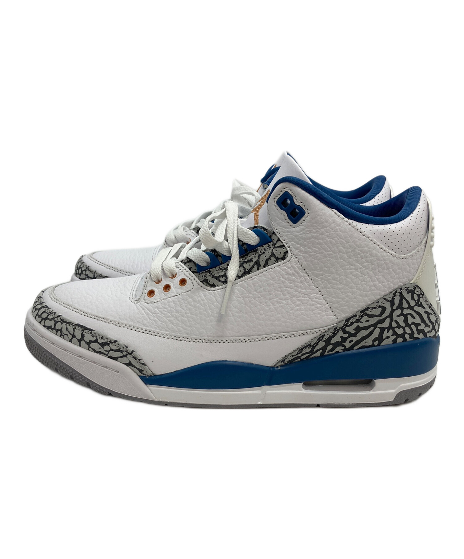 中古・古着通販】NIKE (ナイキ) Air Jordan 3 Retro ホワイト×ブルー 