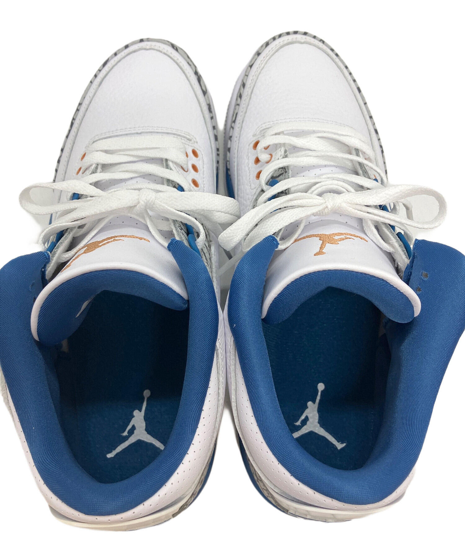 中古・古着通販】NIKE (ナイキ) Air Jordan 3 Retro ホワイト×ブルー 