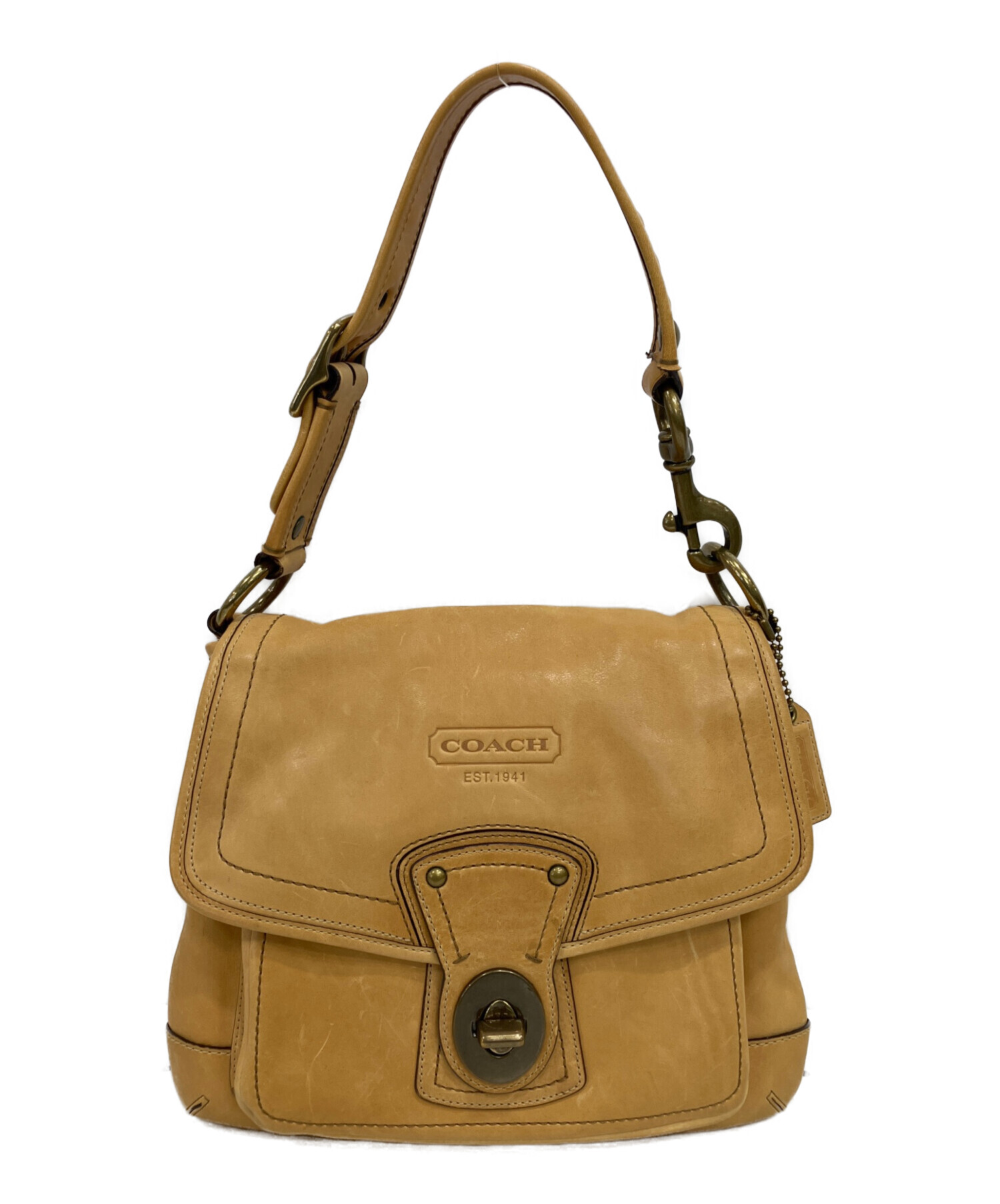 中古・古着通販】COACH (コーチ) ワンショルダーバッグ 10327 イエロー