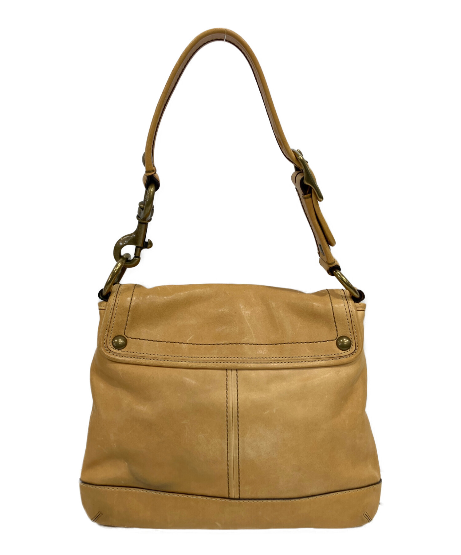 coach イエロー ショルダーバッグ 中古・古着通販】COACH (コーチ) ワンショルダーバッグ 10327 イエロー