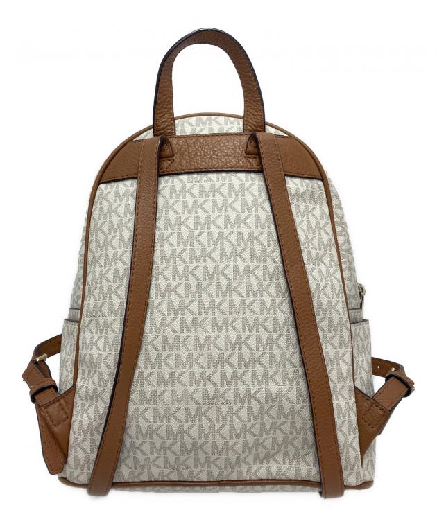KORS バックパック アイボリー/ブラウン 中古・古着通販】MICHAEL KORS (マイケルコース) リュック アイボリー