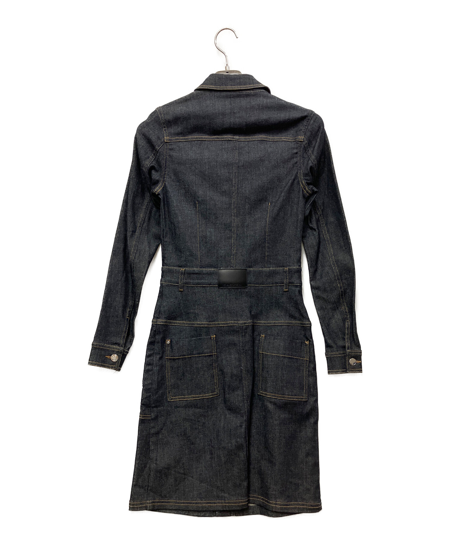 ★新品未使用★ タグ値札付き★ 定価82500円　カルヴェン　ワンピース 中古・古着通販】CARVEN (カルヴェン) 長袖ワンピース インディゴ
