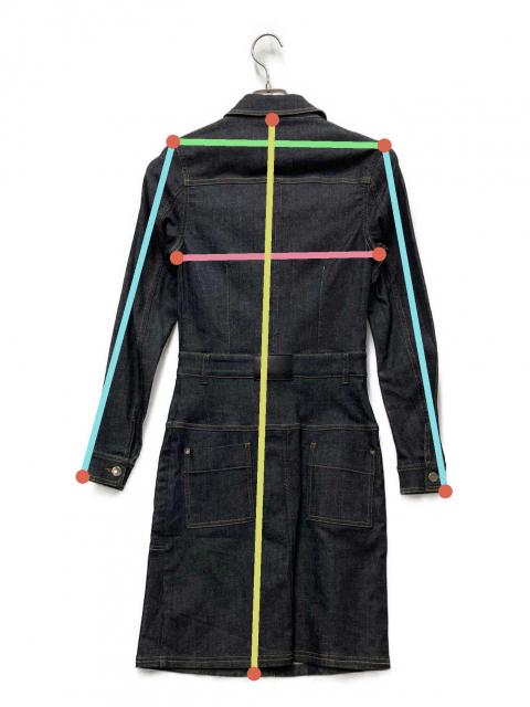 中古・古着通販】CARVEN (カルヴェン) 長袖ワンピース インディゴ