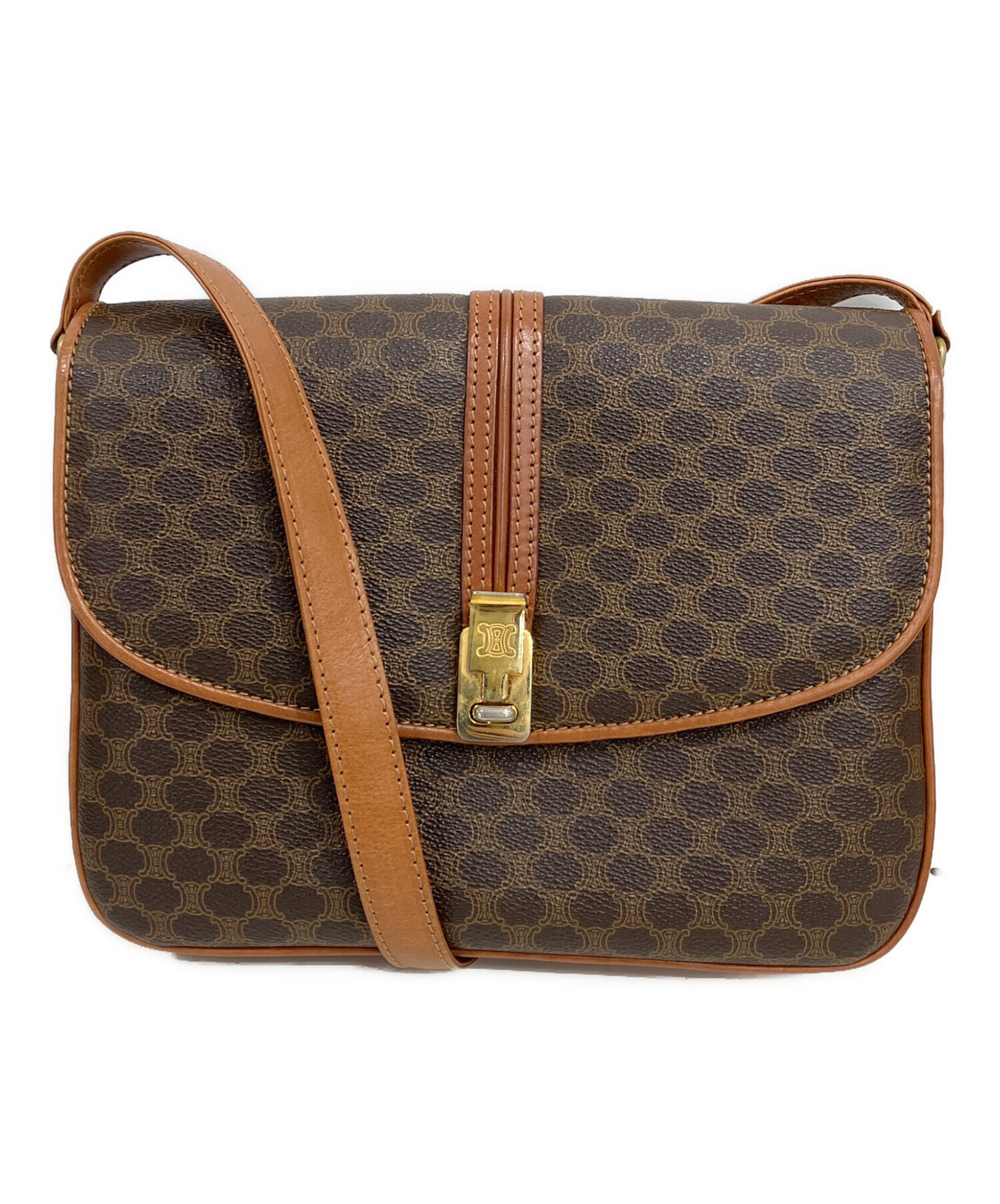 中古・古着通販】CELINE (セリーヌ) マカダム ショルダーバッグ