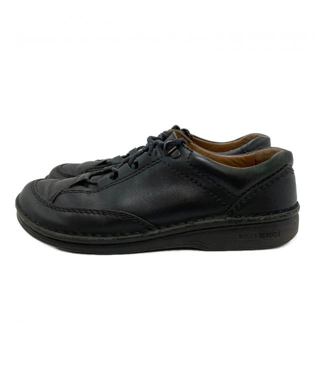【廃盤】ビルケンシュトック フットプリント レザーシューズ 編み込み ブラック 中古・古着通販】BIRKENSTOCK (ビルケンシュトック) レザーシューズ