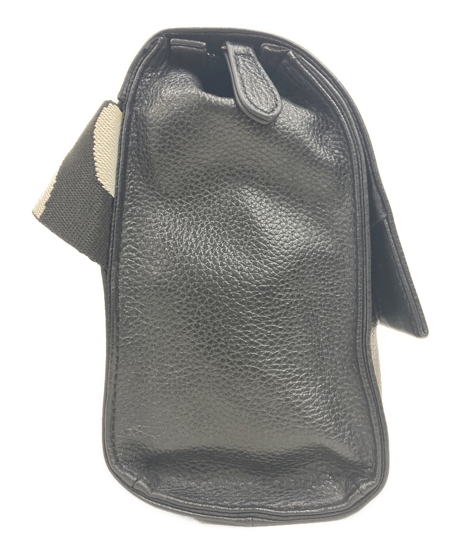 ear 柄ワイドテープショルダーバッグ 中古・古着通販】EAR (イア) 柄ワイドテープショルダーバッグ ブラック
