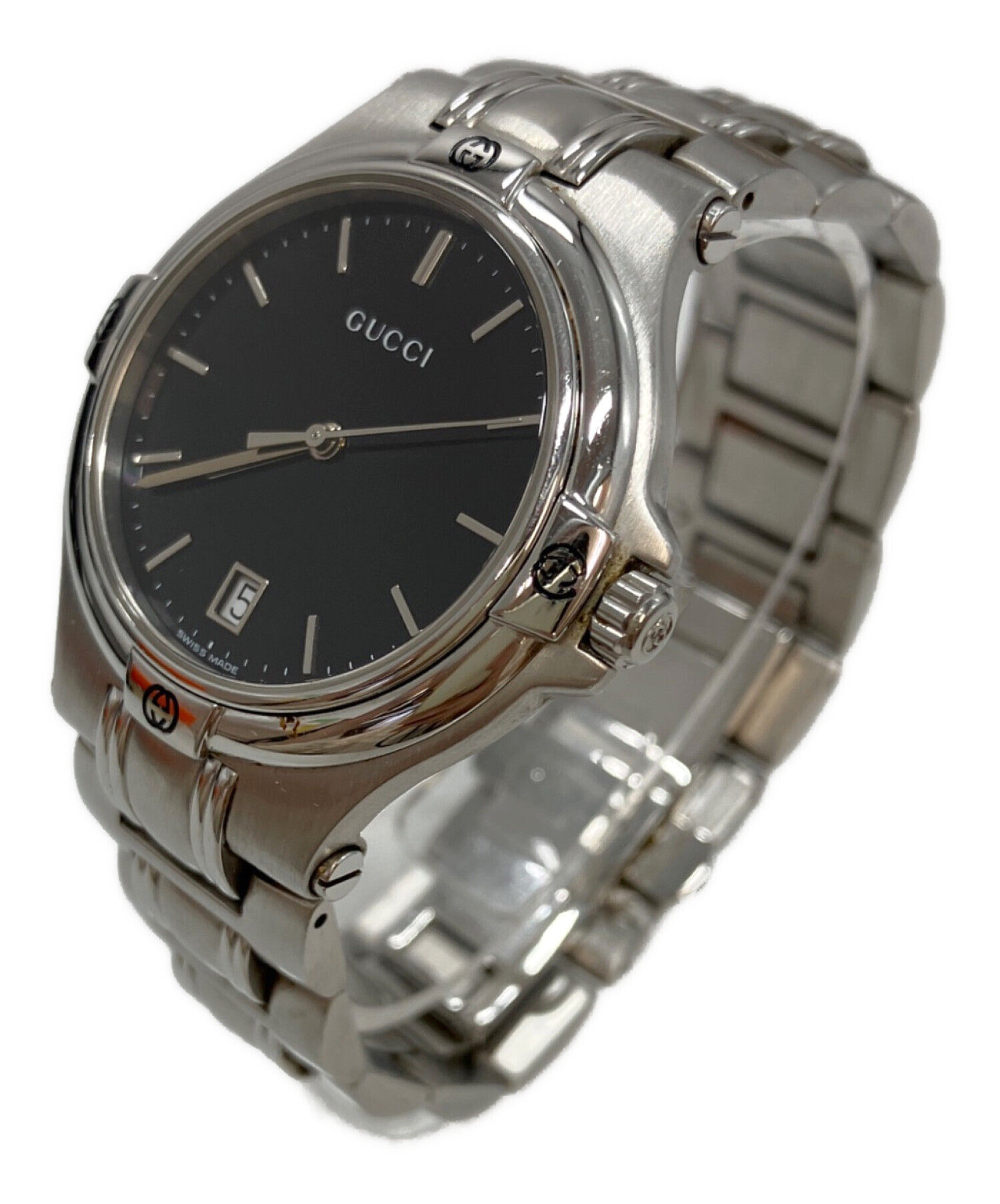 中古・古着通販】GUCCI (グッチ) 腕時計 ブラック｜ブランド・古着通販