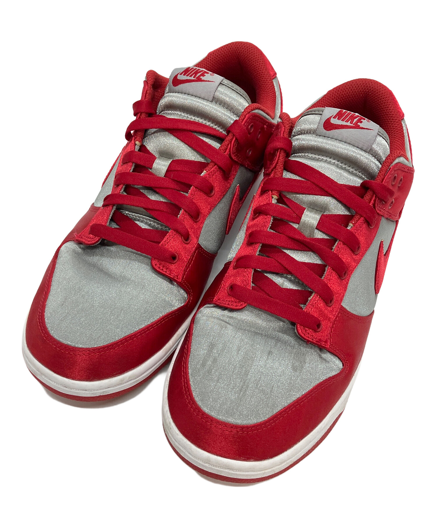 中古・古着通販】NIKE (ナイキ) ローカットスニーカー レッド×グレー