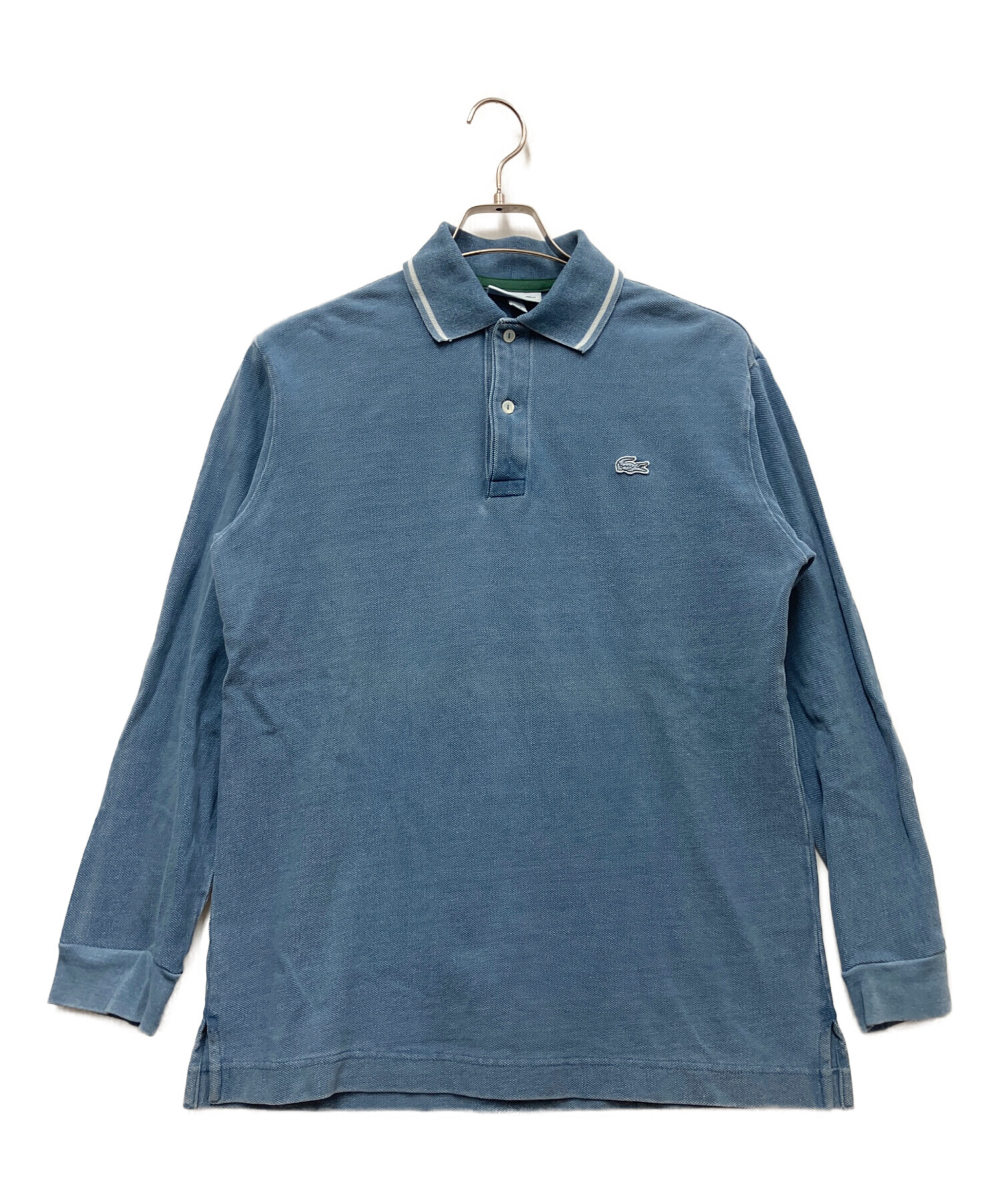 中古・古着通販】LACOSTE (ラコステ) 長袖ポロシャツ ブルー サイズ:S