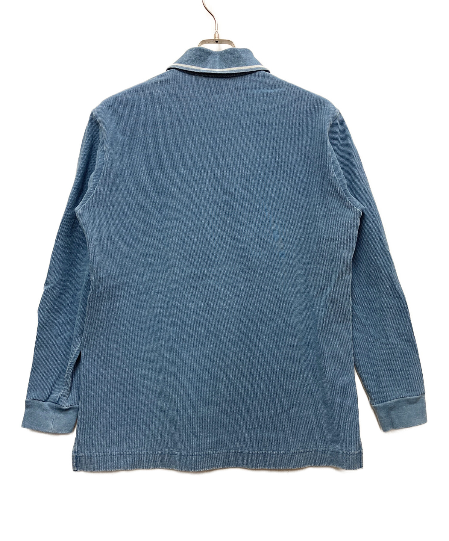 中古・古着通販】LACOSTE (ラコステ) 長袖ポロシャツ ブルー サイズ:S 
