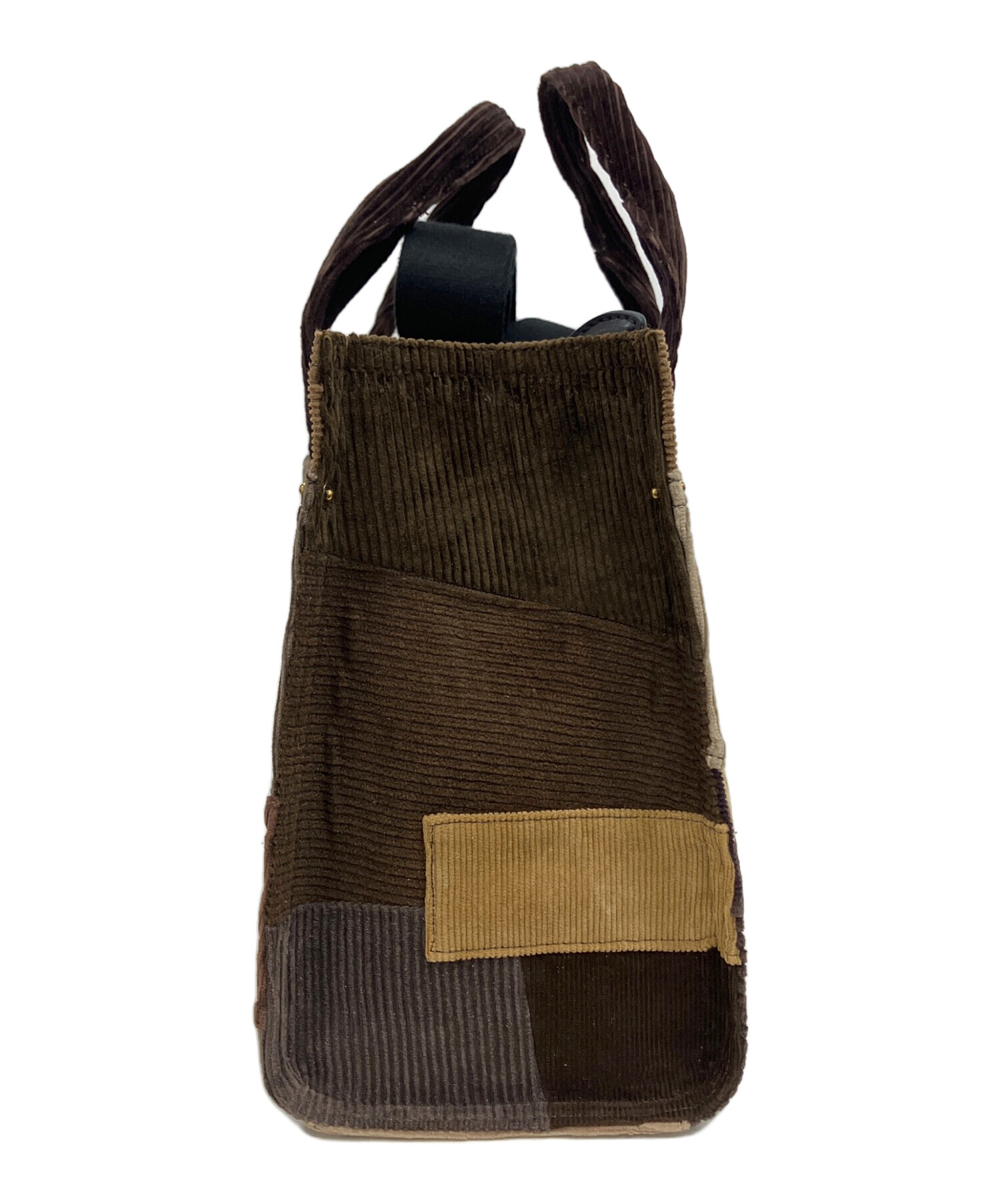 未使用品 COACH カーゴトート 2way パッチワーク コーデュロイ A4 中古