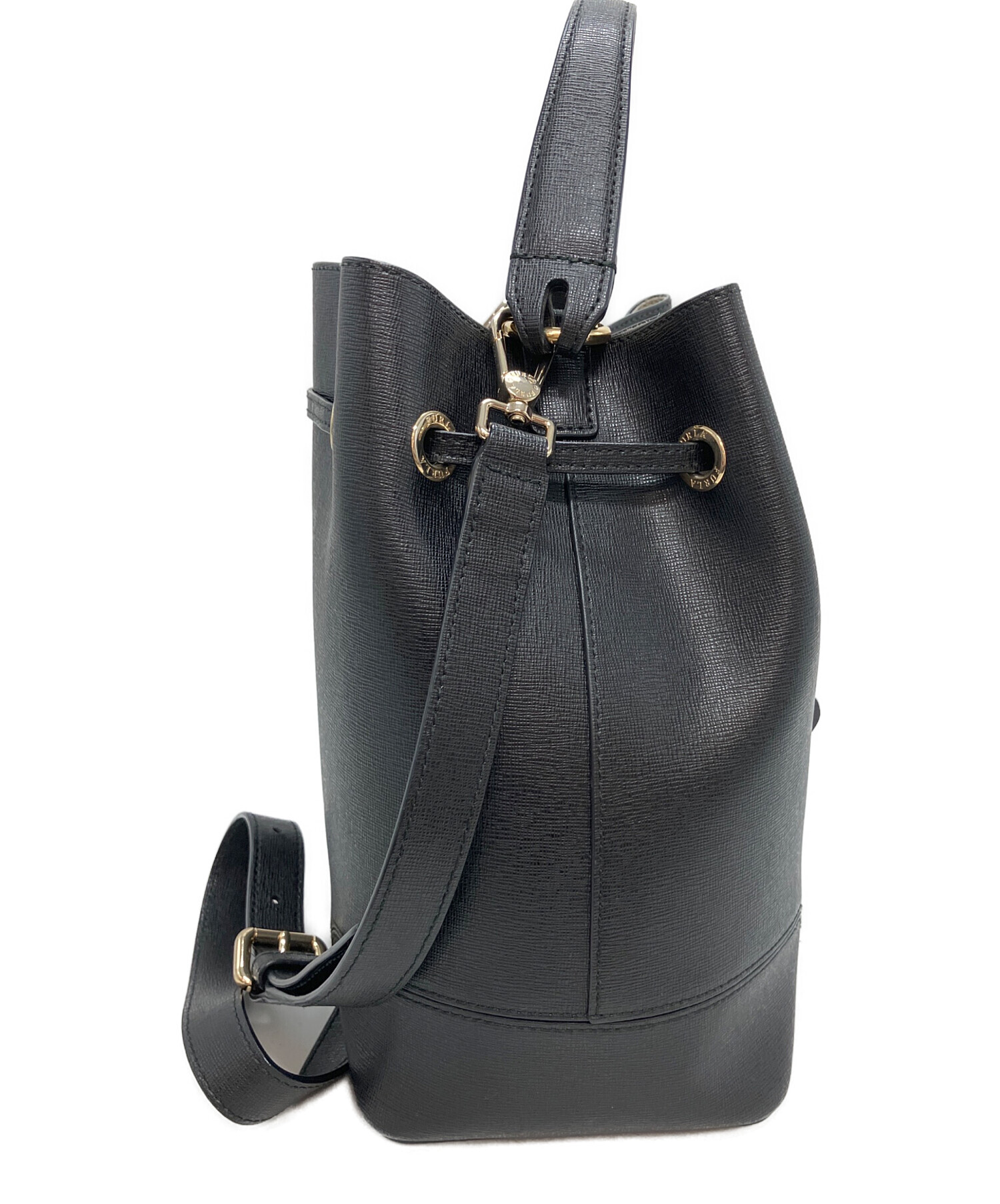 中古・古着通販】FURLA (フルラ) 2WAYバケットバッグ ブラック