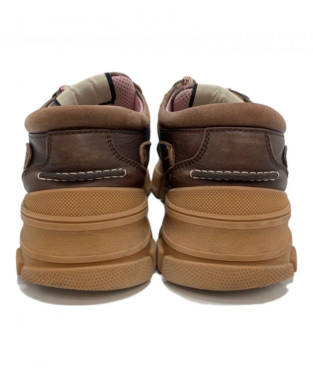 中古・古着通販】GUCCI (グッチ) BOATREK SNEAKER ブラウン×ベージュ