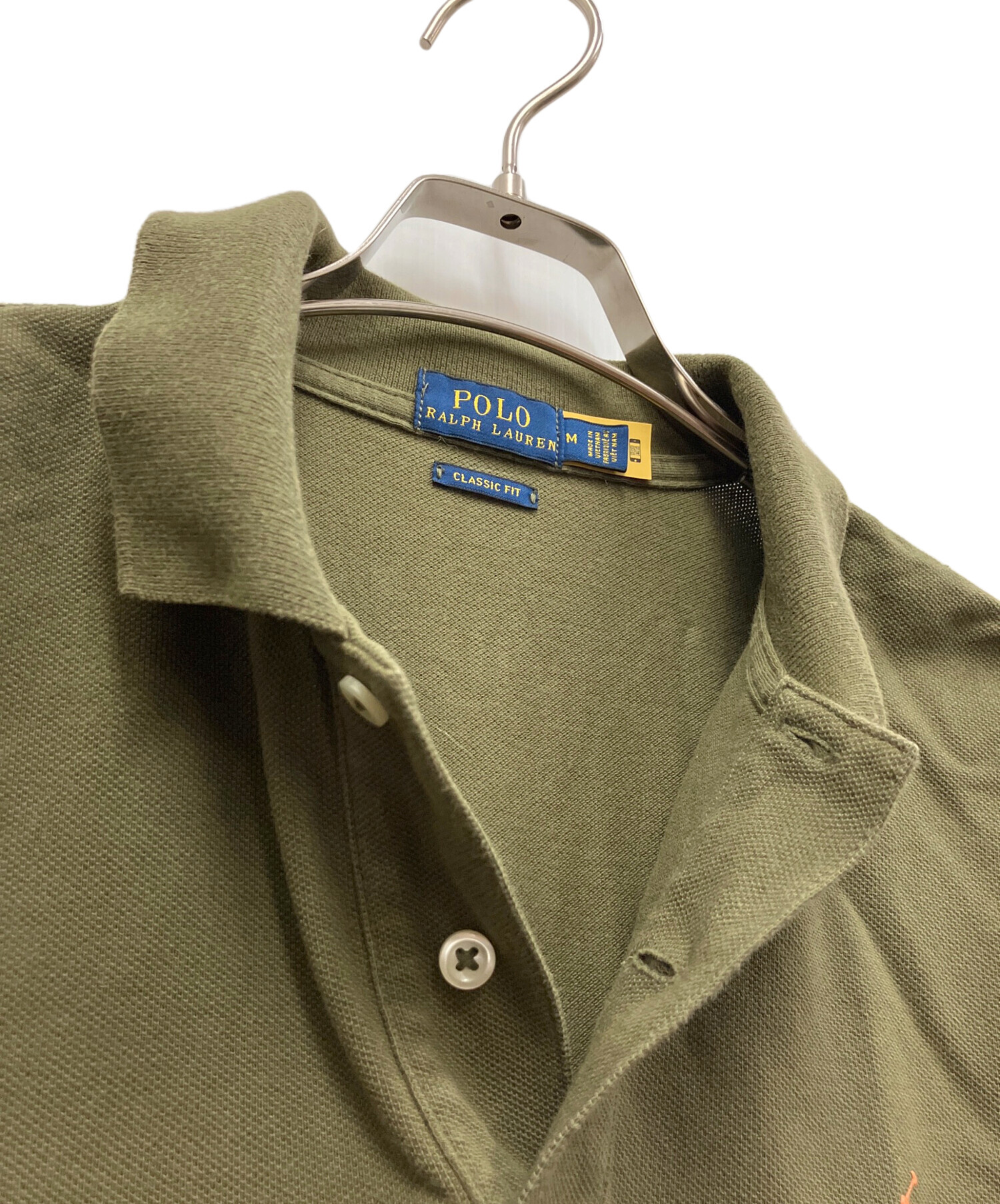 中古・古着通販】RALPH LAUREN (ラルフローレン) 半袖シャツ オリーブ