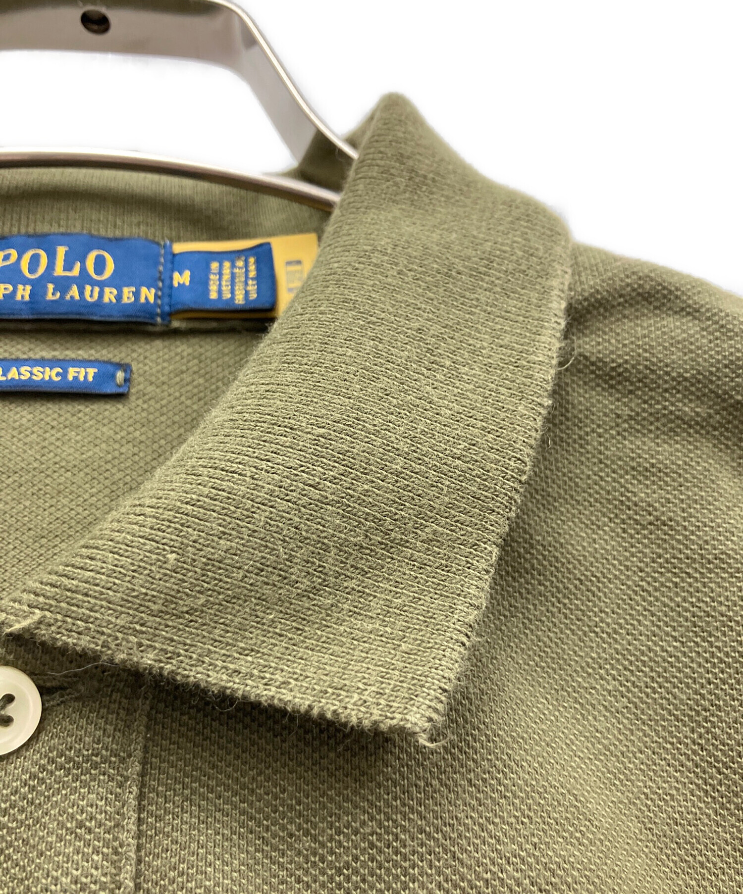 中古・古着通販】RALPH LAUREN (ラルフローレン) 半袖シャツ オリーブ