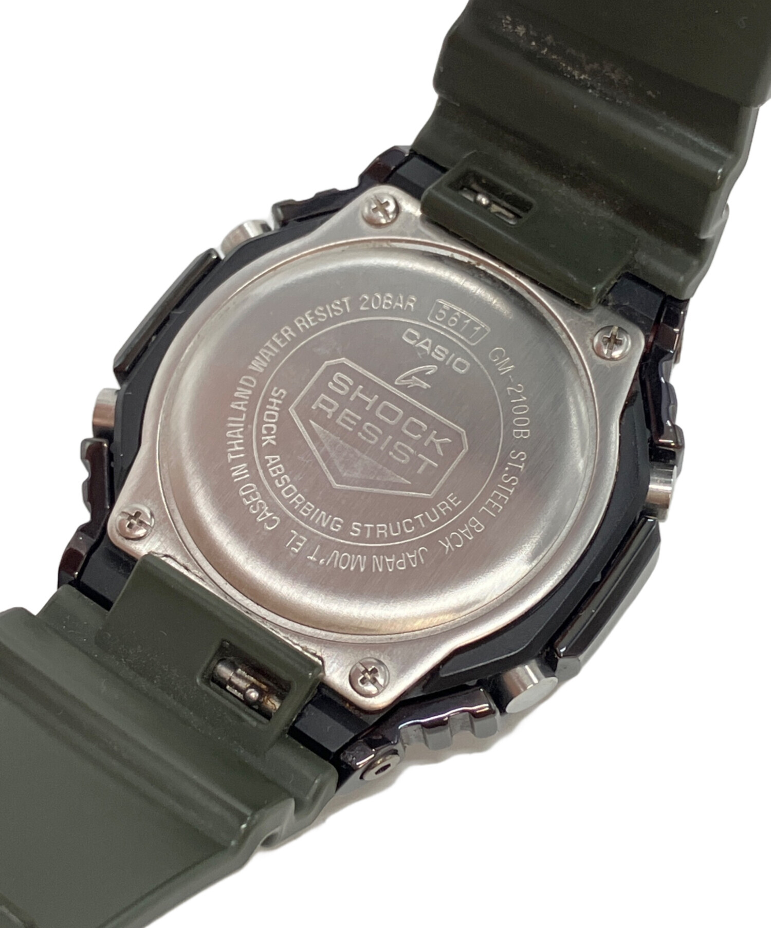 中古・古着通販】CASIO (カシオ) 腕時計 ブラック×グリーン｜ブランド
