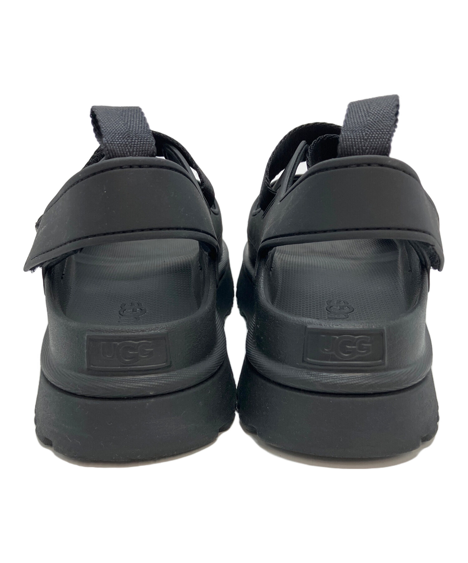 中古・古着通販】UGG (アグ) 厚底サンダル ブラック サイズ:25