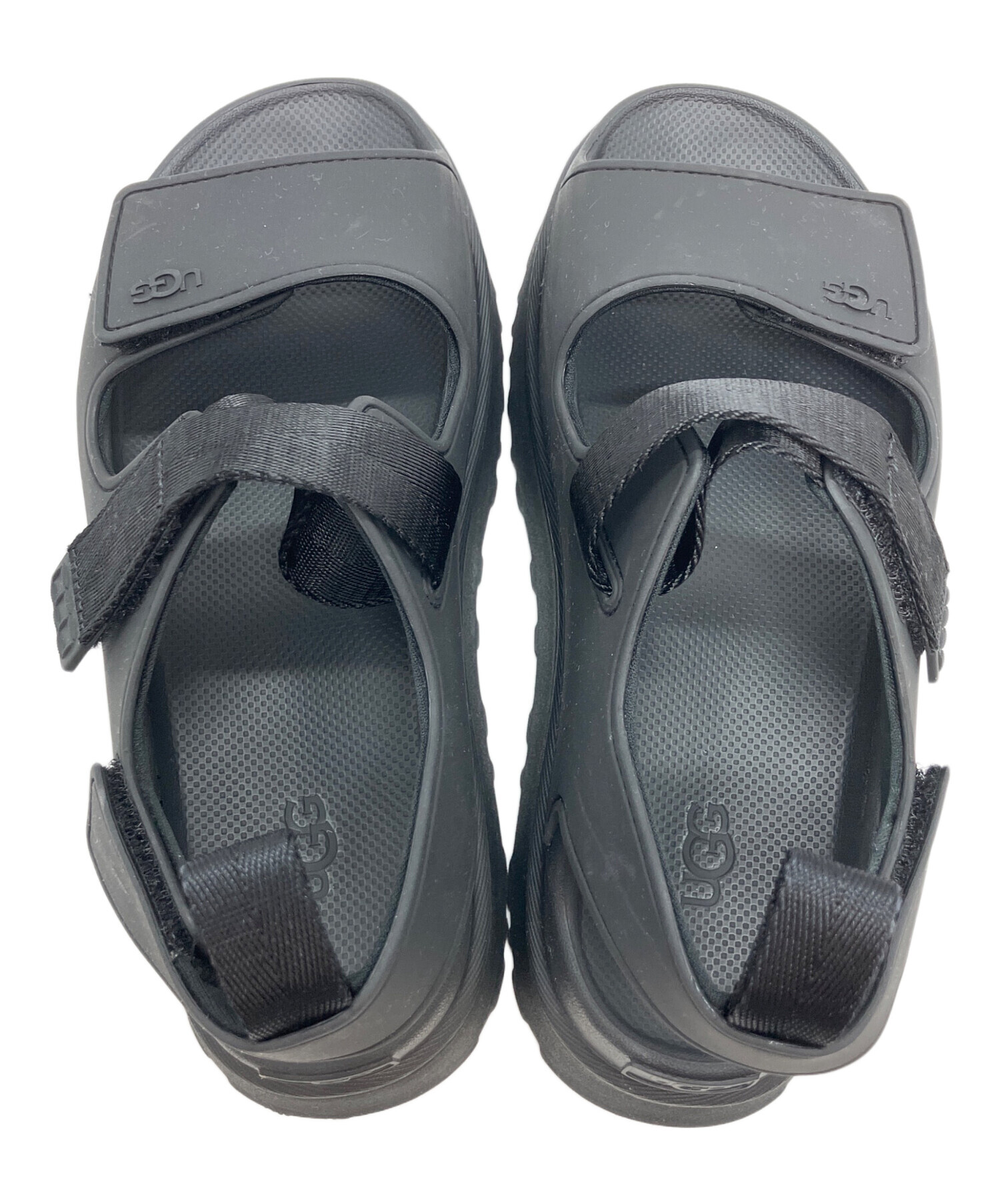 中古・古着通販】UGG (アグ) 厚底サンダル ブラック サイズ:25