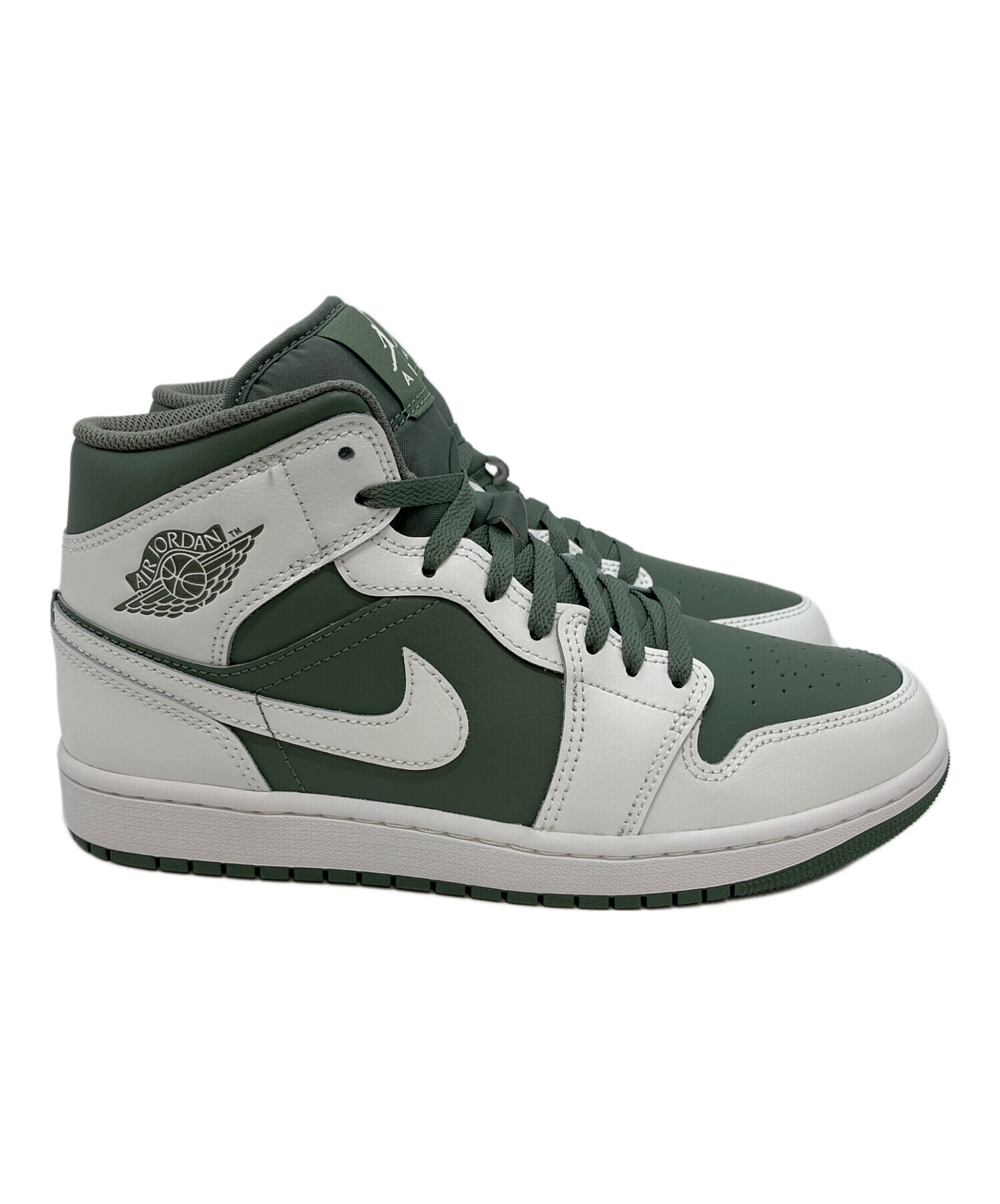 最終値下げNike ハイカットスニーカー ホワイト/ブラック/グリーン　20cm 中古・古着通販】NIKE (ナイキ) ハイカットスニーカー グリーン
