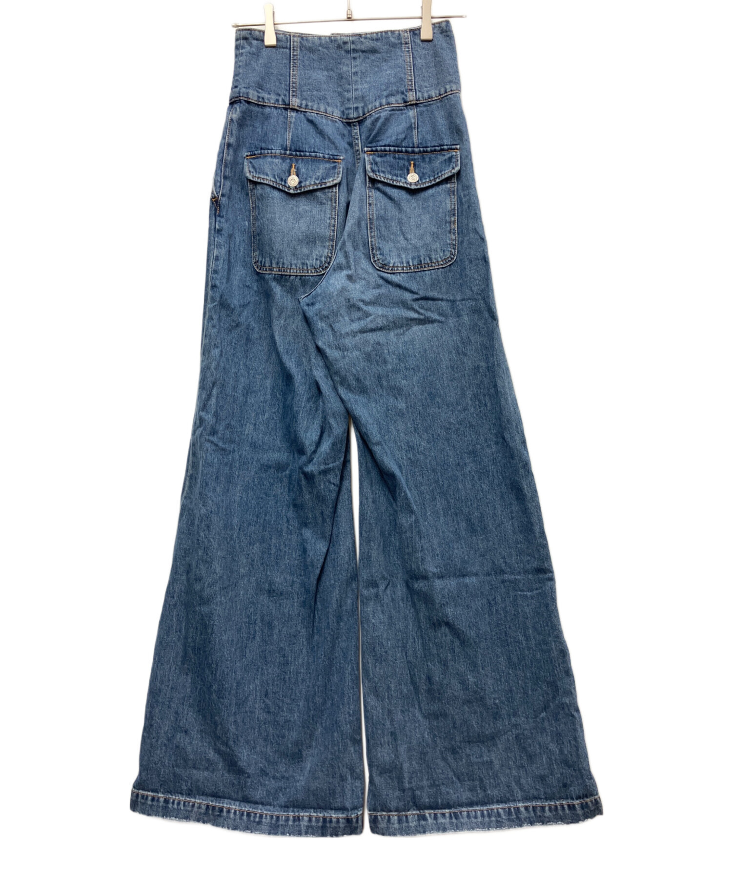 中古・古着通販】moussy (マウジー) CORSET DESIGN BAGGY インディゴ