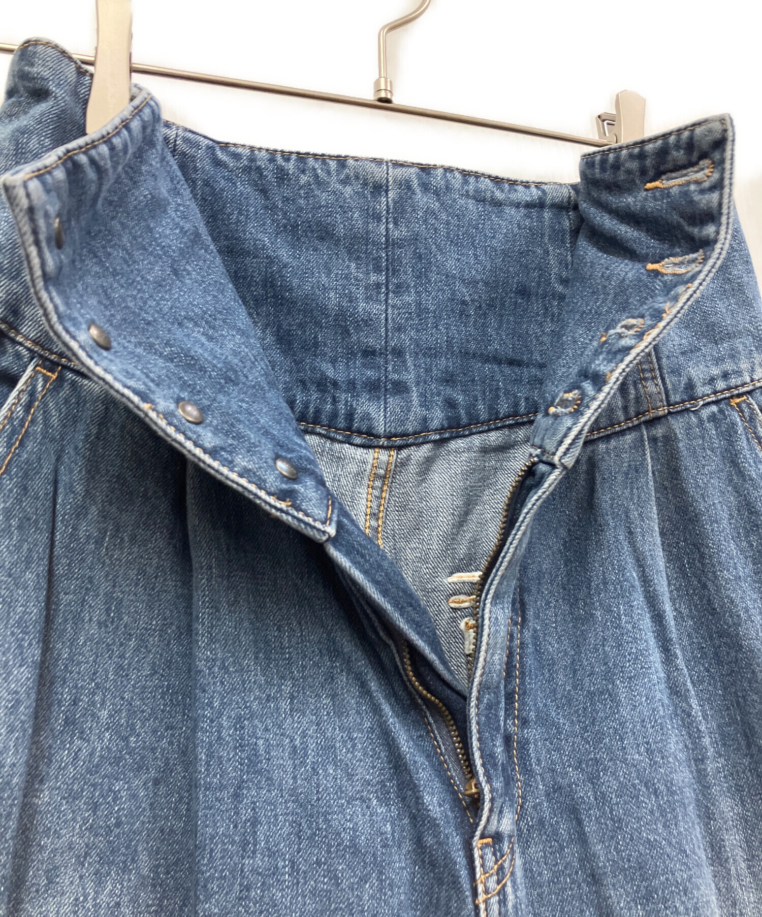 中古・古着通販】moussy (マウジー) CORSET DESIGN BAGGY インディゴ