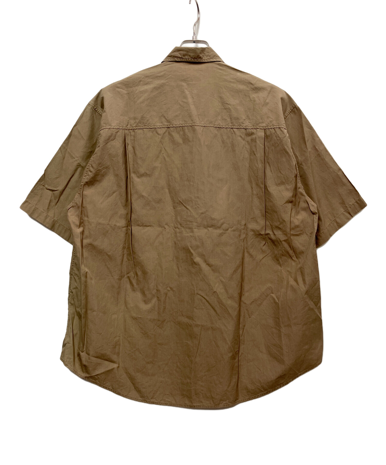 中古・古着通販】AURALEE (オーラリー) 半袖シャツ ブラウン サイズ:XL