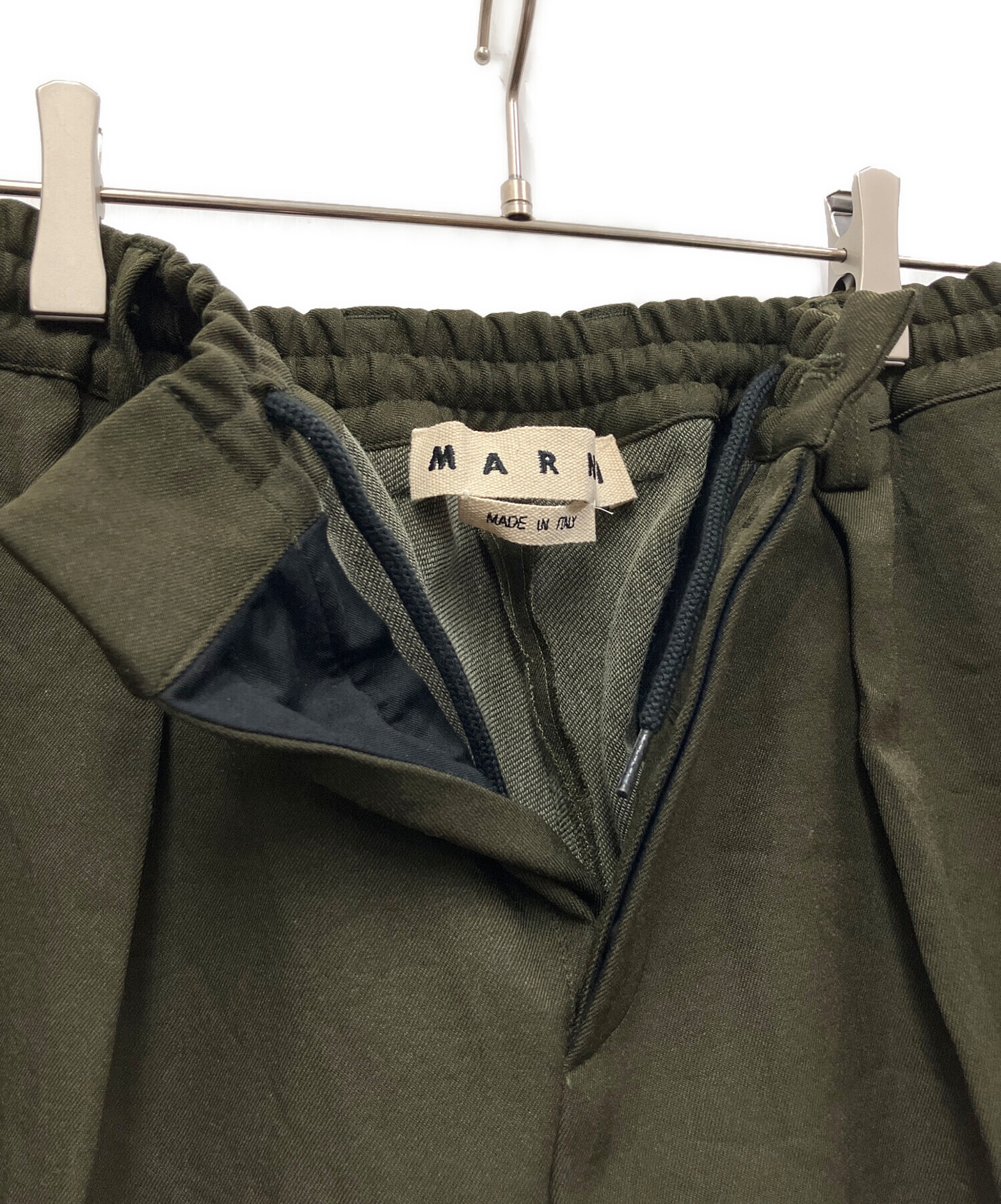 中古・古着通販】MARNI (マルニ) テーパードパンツ グリーン サイズ:44
