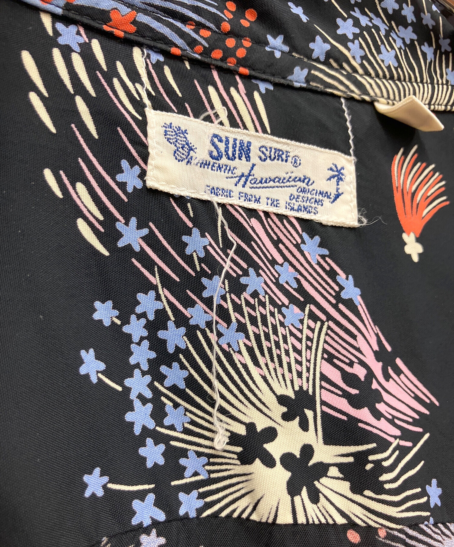 中古・古着通販】Sun Surf (サンサーフ) 半袖シャツ ブラック サイズ