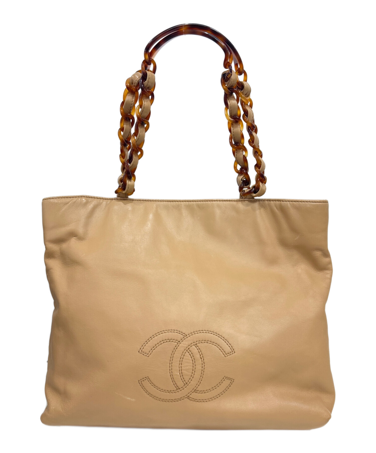 中古・古着通販】CHANEL (シャネル) ココマークチェーントートバッグ