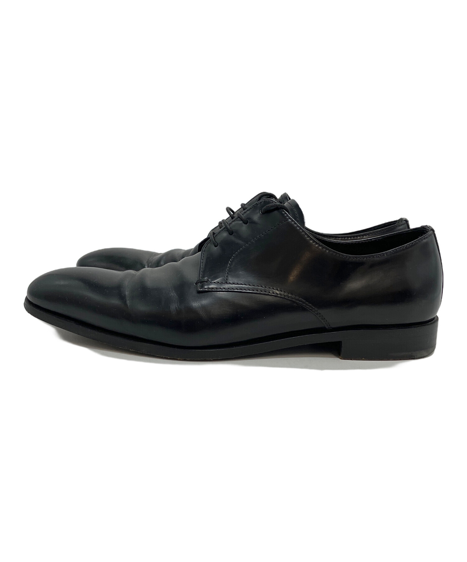 中古・古着通販】PRADA (プラダ) ビジネスシューズ ブラック サイズ:6