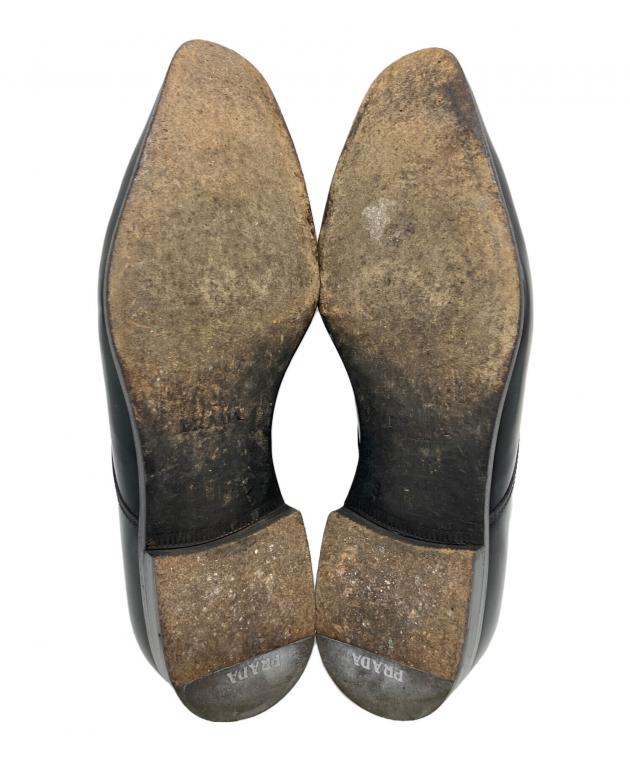 中古・古着通販】PRADA (プラダ) ビジネスシューズ ブラック サイズ:6