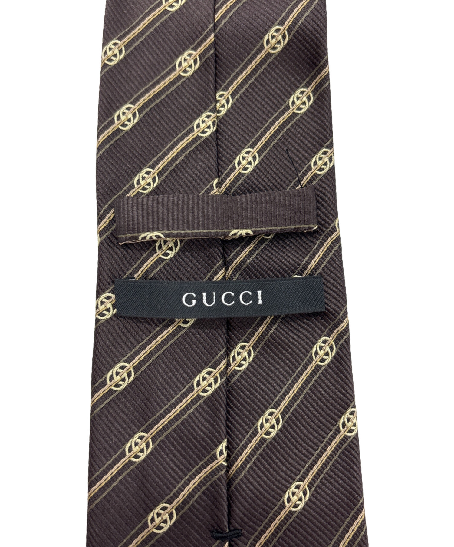 中古・古着通販】GUCCI (グッチ) ネクタイ ブラウン サイズ:不明