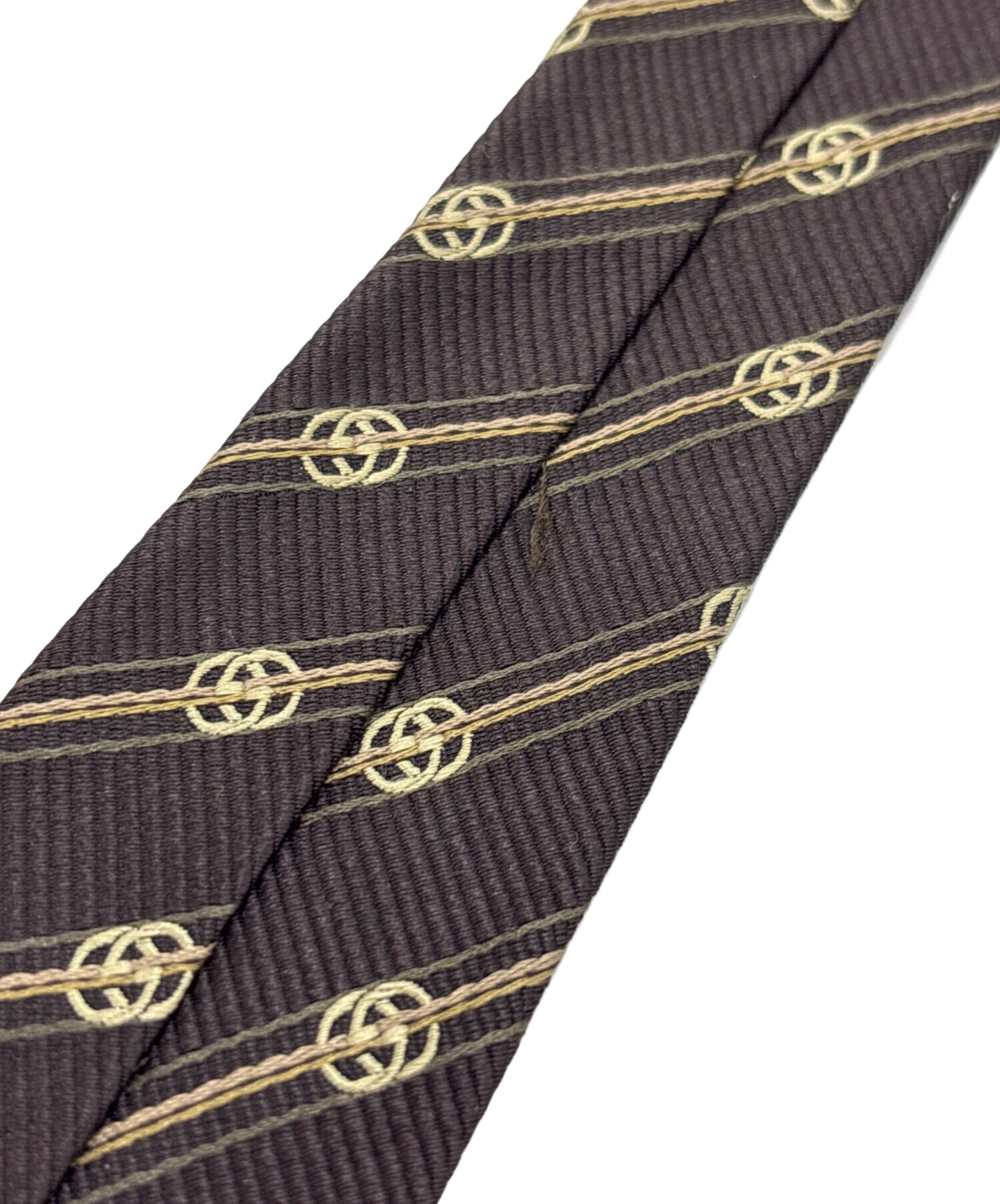 中古・古着通販】GUCCI (グッチ) ネクタイ ブラウン サイズ:不明