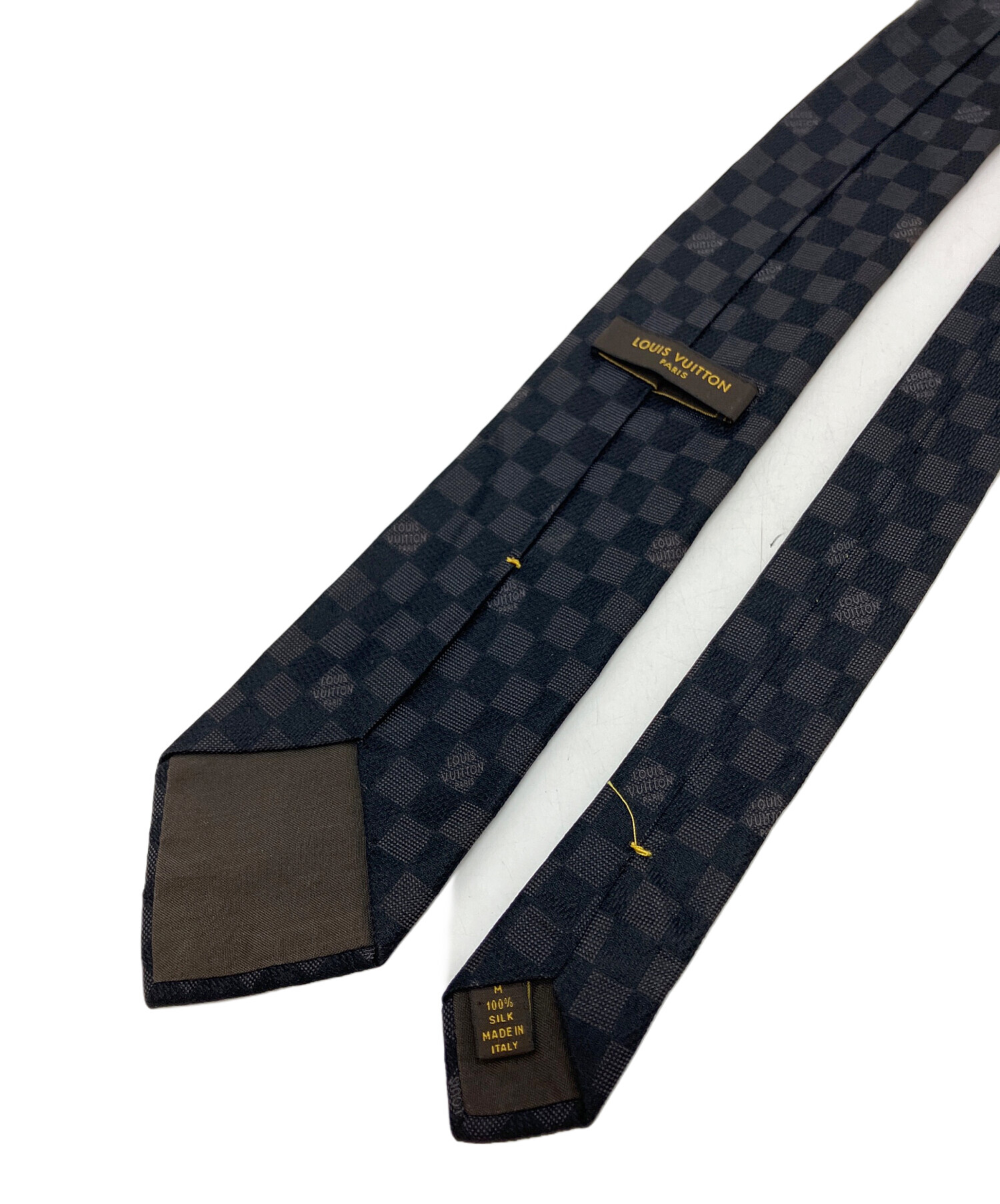 廃盤 中古美品 ルイヴィトン ネクタイ 備品完備 ブラック 送料込み 中古・古着通販】LOUIS VUITTON (ルイ ヴィトン) ネクタイ ブラック