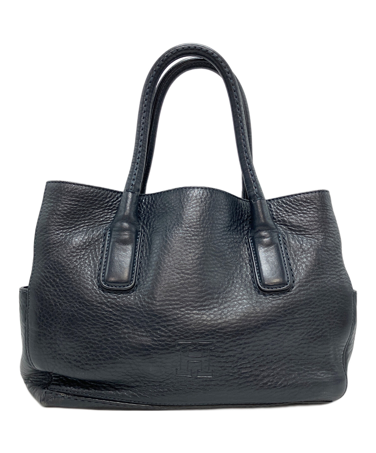HIROFU(ヒロフ) ハンドバッグ - 黒 レザー（19439220）中古｜ブランド 