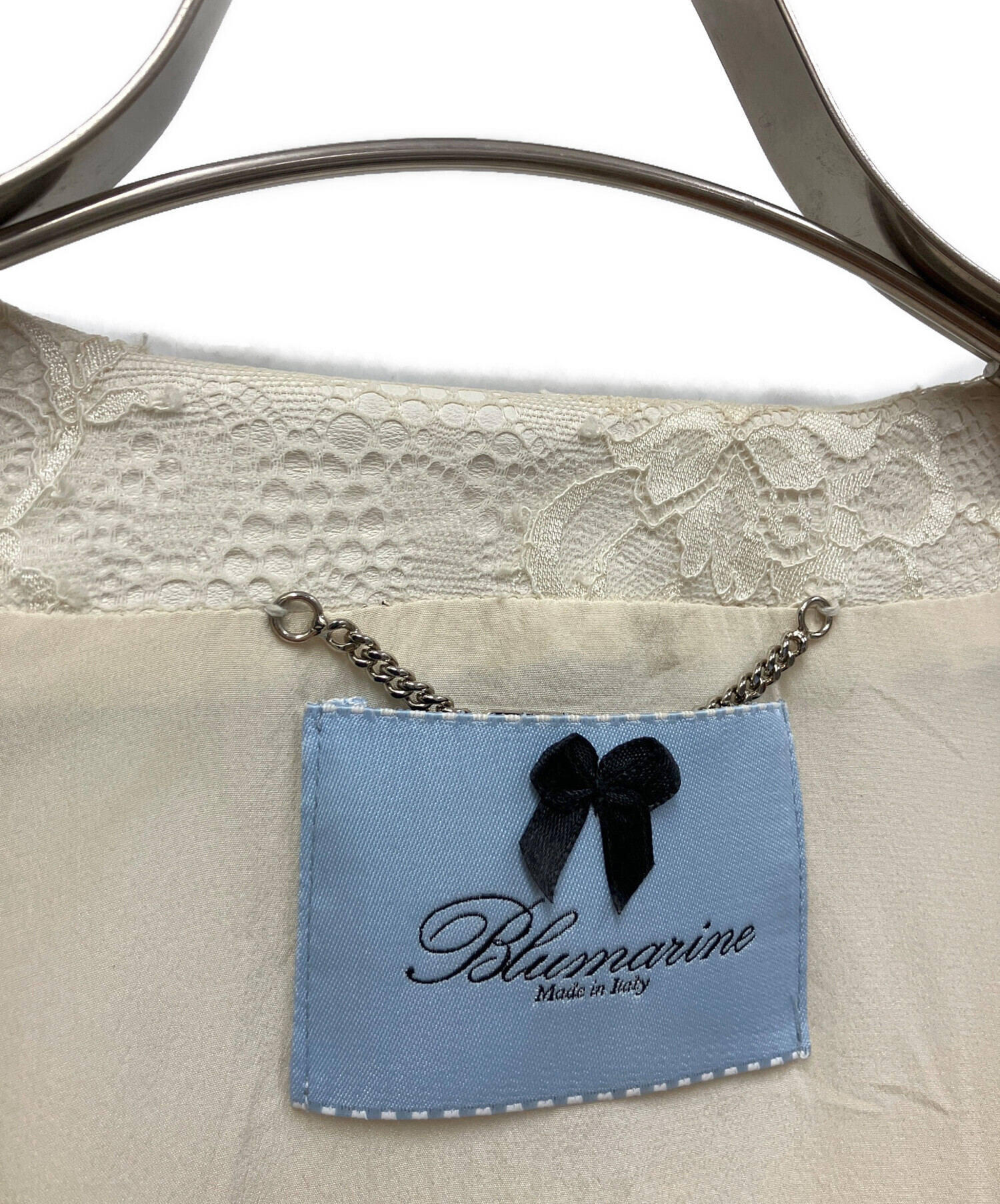 中古・古着通販】BLUMARINE (ブルマリン) レースレザージャケット