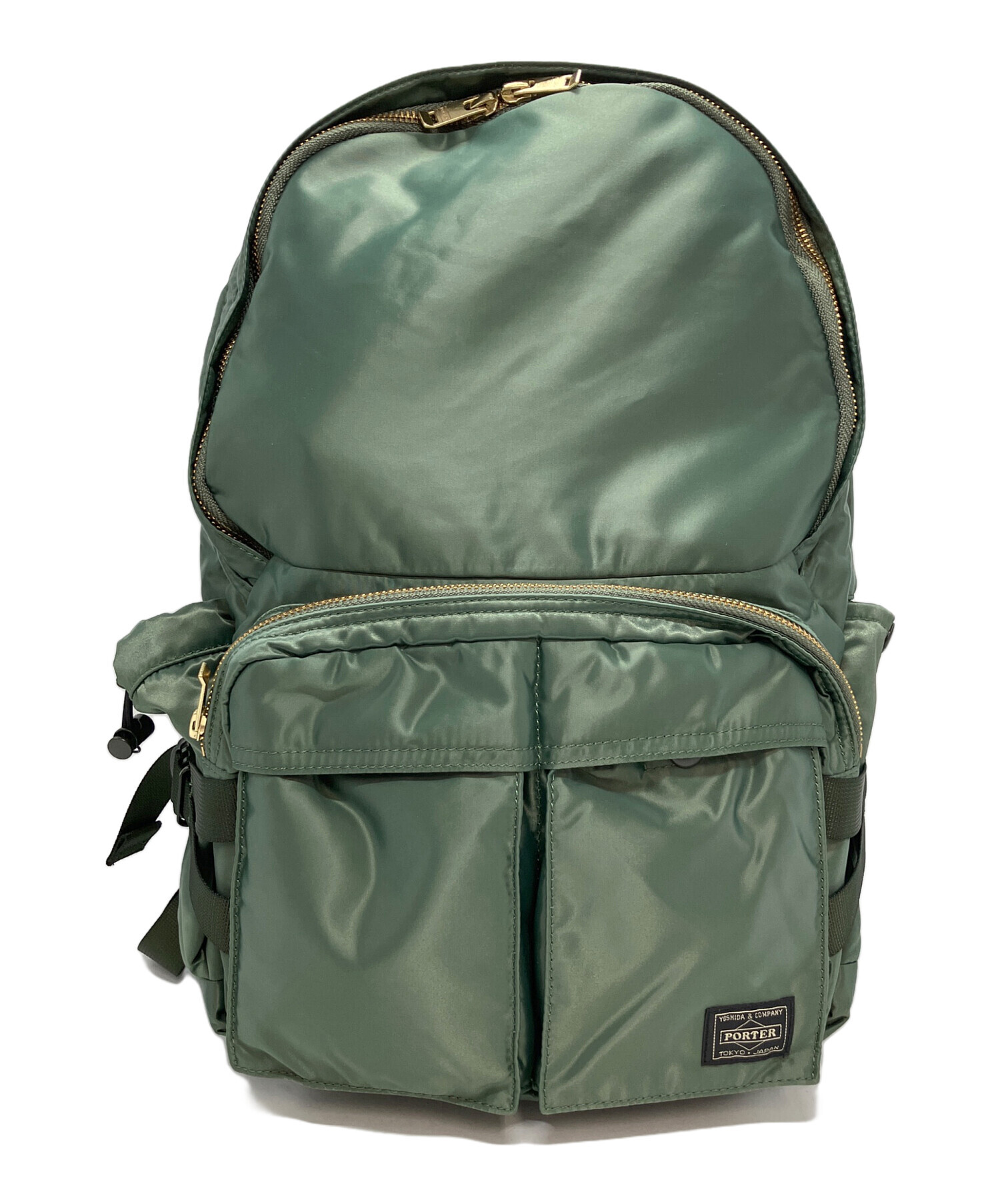 ぱるぱーく 中古・古着通販】PORTER (ポーター) DAYPACK(L) カーキ×オレンジ
