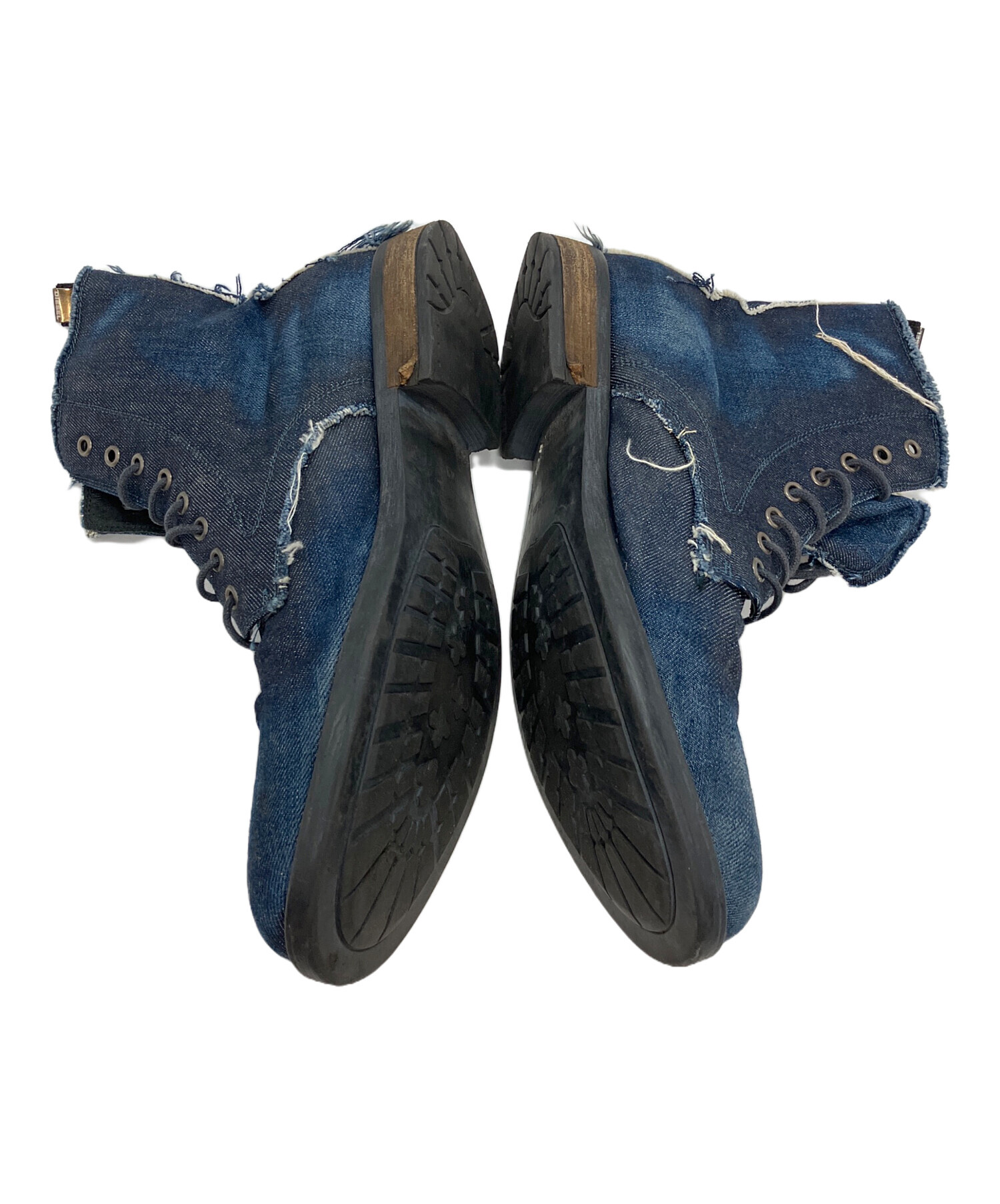 DIESEL ディーゼル　デニム 靴　ブーツ　サイズ43 中古・古着通販】DIESEL (ディーゼル) デニムブーツ インディゴ サイズ