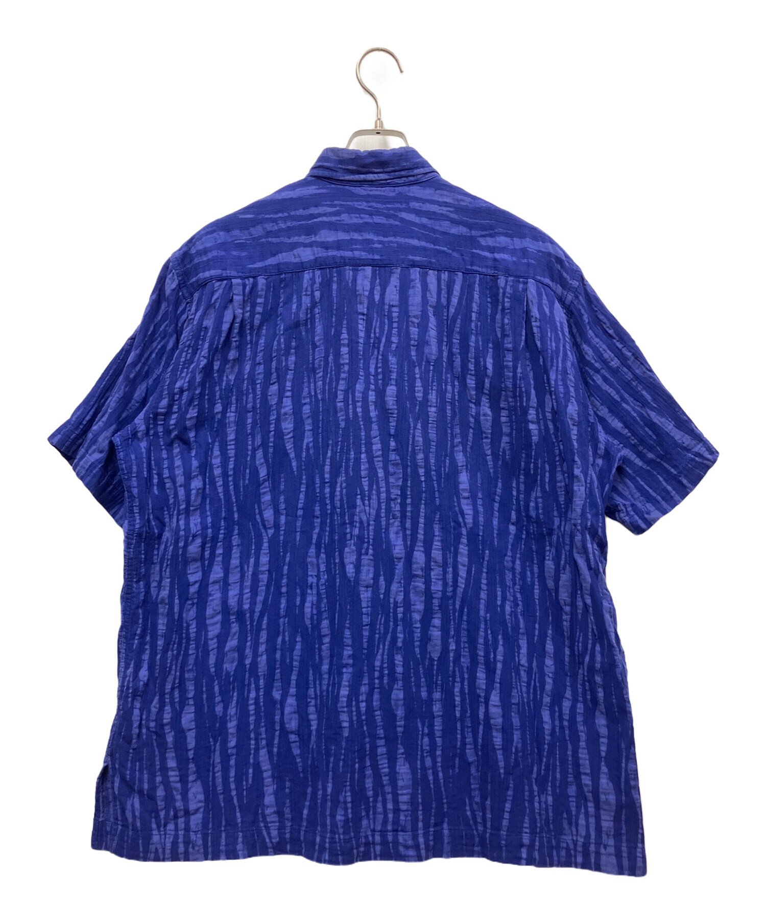 中古・古着通販】ISSEY MIYAKE (イッセイミヤケ) 半袖シャツ ブルー